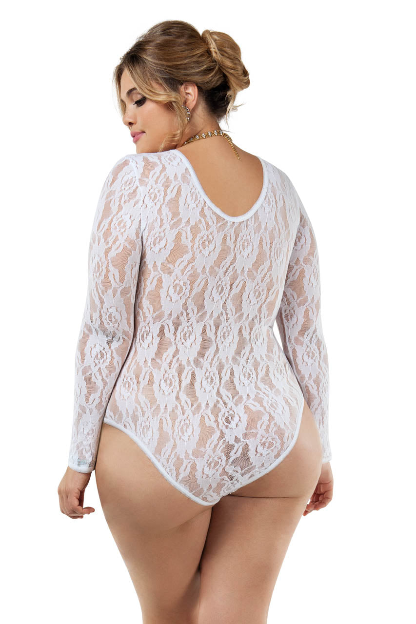 Plus Size Adore White Lace Teddy