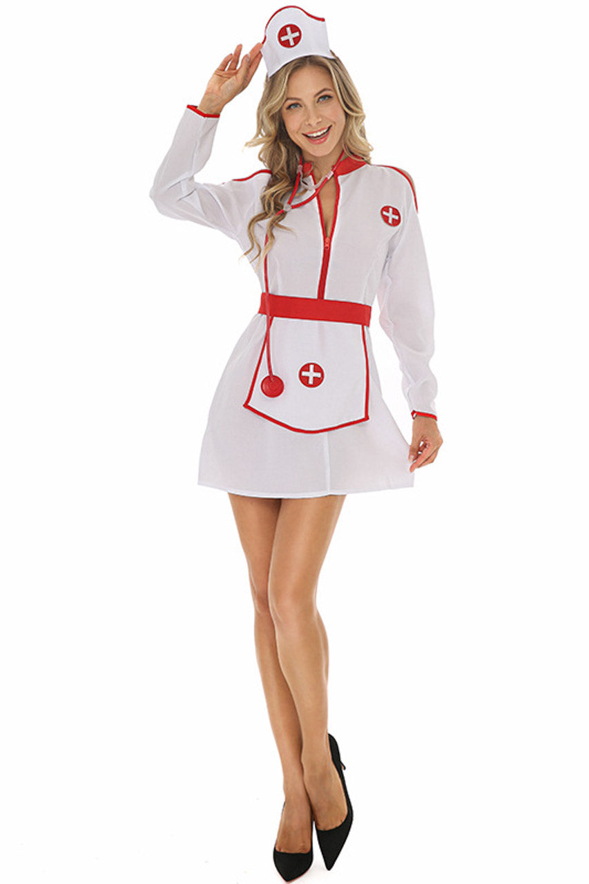 Cold Shoulder Nurse Costume