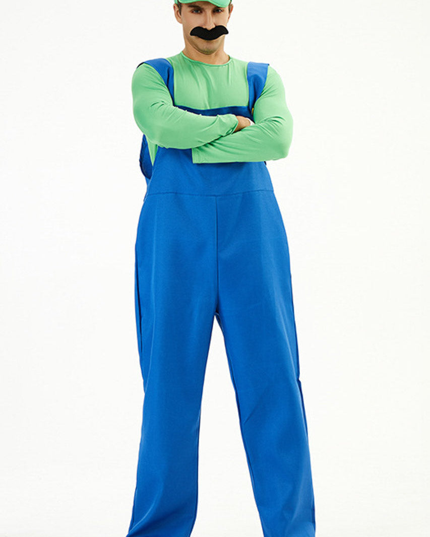 Men's Video Game Plumber Costume