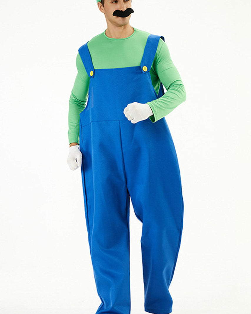 Men's Video Game Plumber Costume