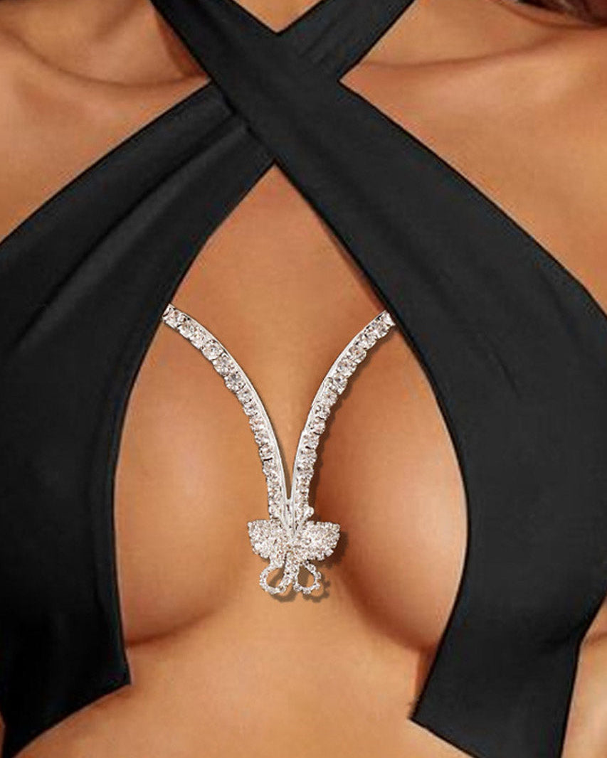 Overbust Butterfly Body Jewelry