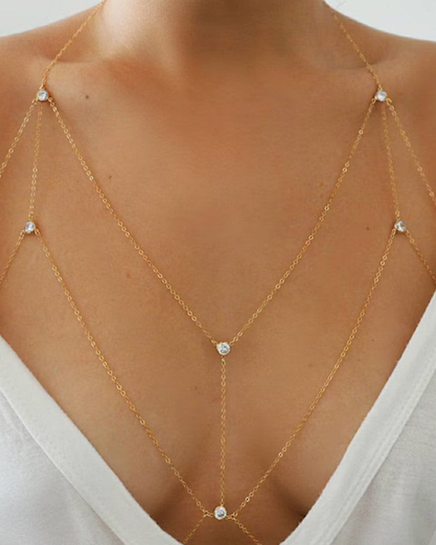 Draped Bust Body Chain