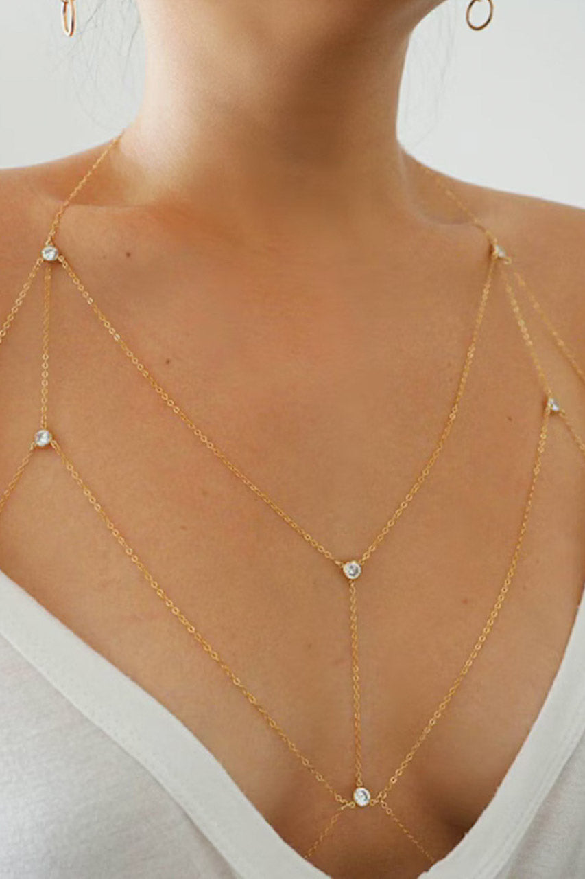 Draped Bust Body Chain