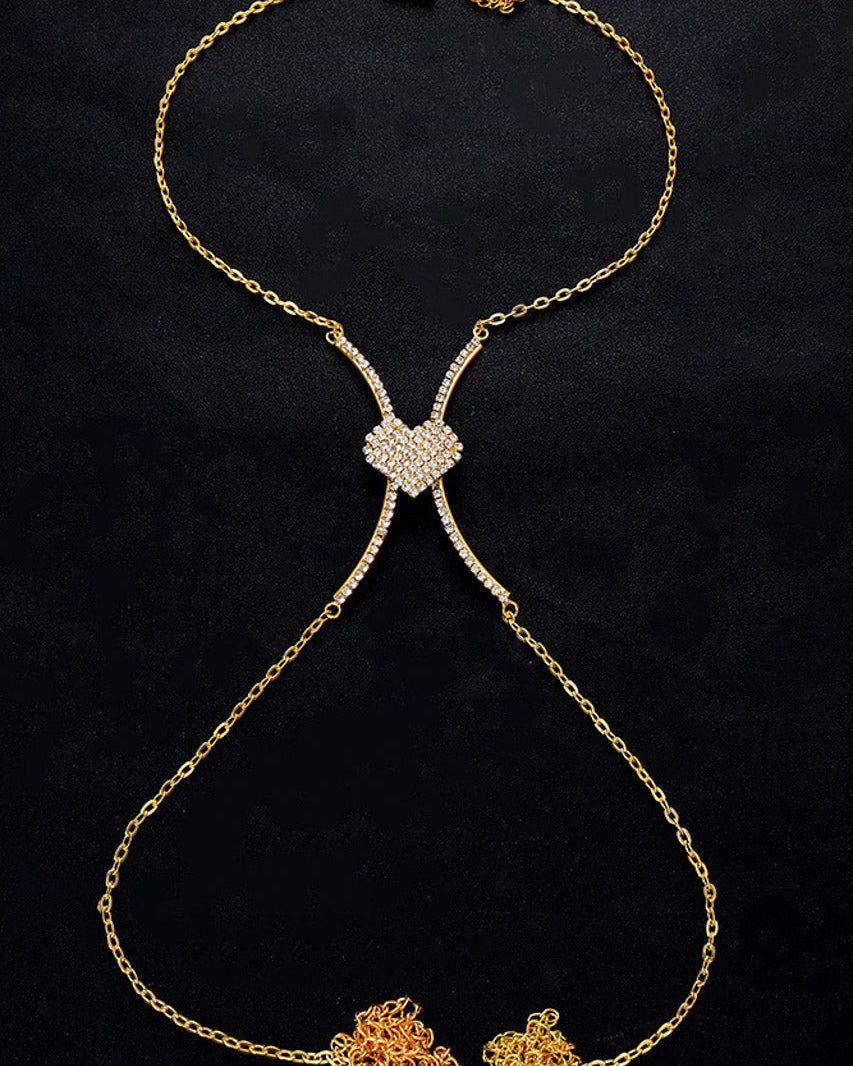 Heart Charm Underbust Body Jewelry