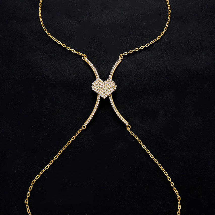 Heart Charm Underbust Body Jewelry