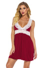 Jersey Knit and Lace Babydoll