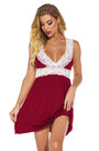 Jersey Knit and Lace Babydoll