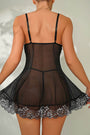 Head Turner Two Tone Lace Babydoll Lingerie