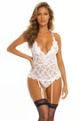 Lovely Lace Garter Camisole Lingerie Set