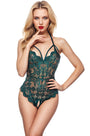Seductive Scalloped Lace Teddy Lingerie