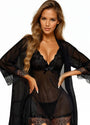 Lovely Lace Garter Chemise Set