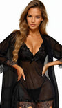 Lovely Lace Garter Chemise Set