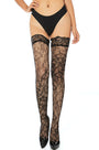 Patterned Fishnet Thigh Highs