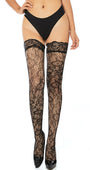 Patterned Fishnet Thigh Highs