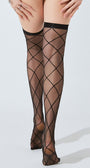 Diamond Pattern Thigh Highs