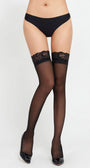 Basic Sheer Stockings with Lace