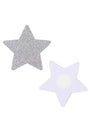 White Glitter Star Pasties