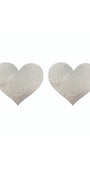 Silver Illusion Heart Pasties