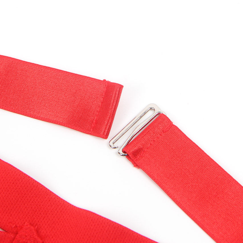 Bondage Bra and Garterbelt Set