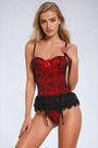 Skirted Lace Bustier Set