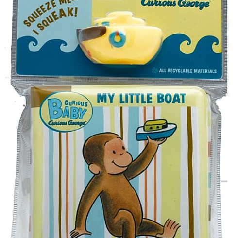 Curious Baby My Little Boat: Curious George Bath Book with Toy [With Boat]