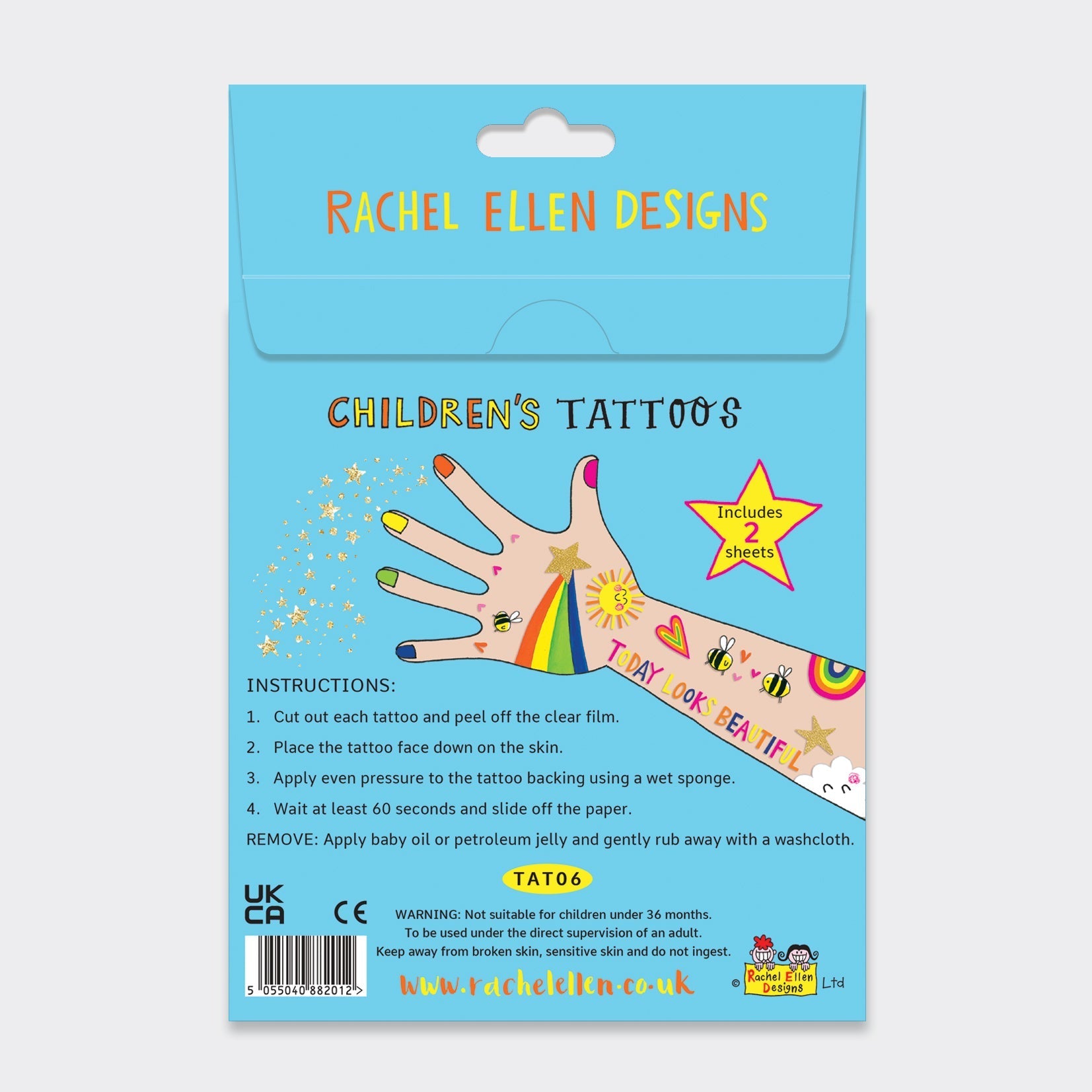 Rachel Ellen - Sunny Days Children's Temporary Tattoos