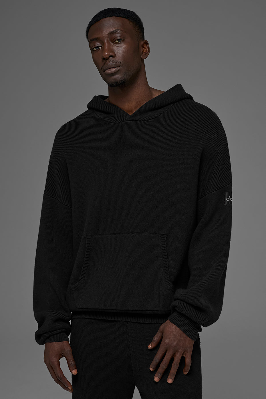 Scholar Hooded Sweater - Black
