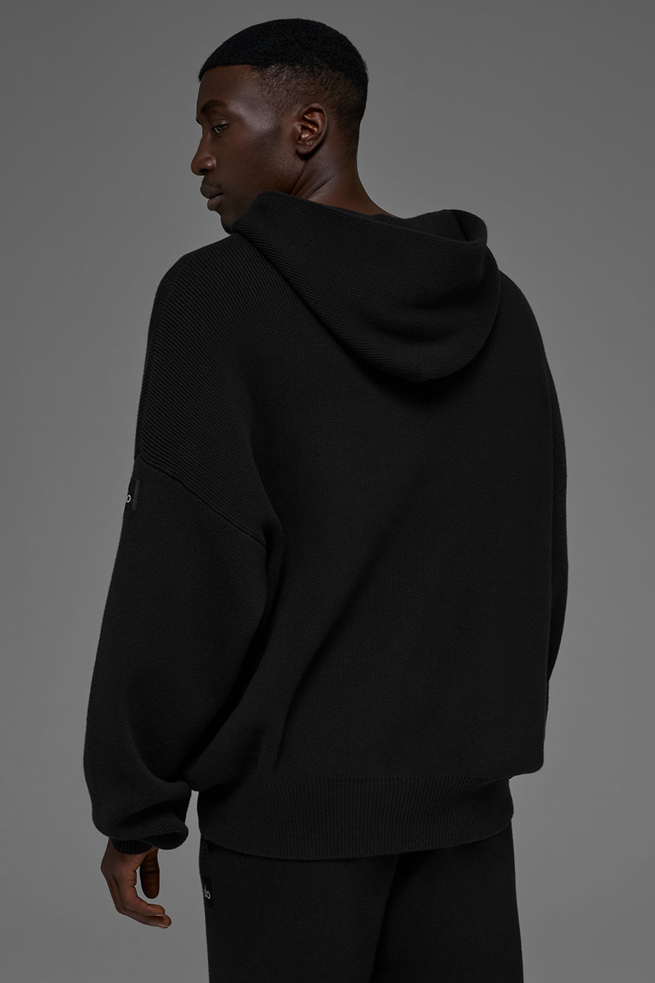 Scholar Hooded Sweater - Black