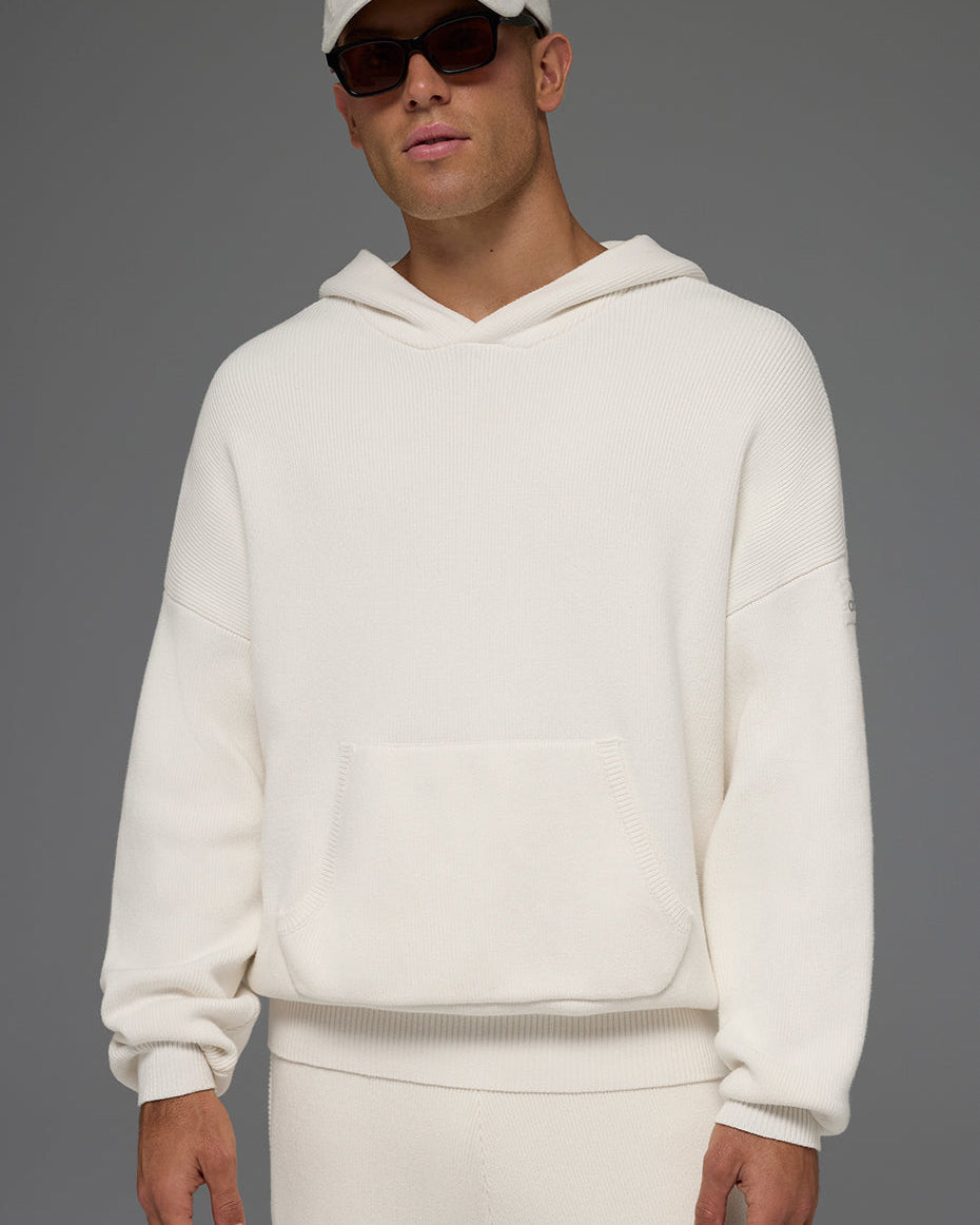Scholar Hooded Sweater - Ivory