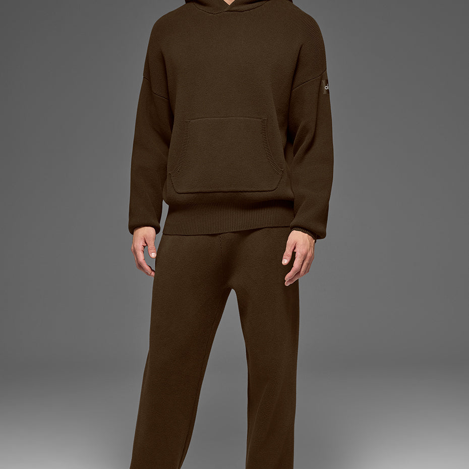 Scholar Hooded Sweater - Espresso