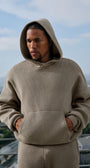 Scholar Hooded Sweater - Light Cocoa