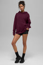 Double Take Hoodie - Burgundy