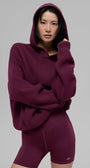 Scholar Hooded Sweater - Burgundy