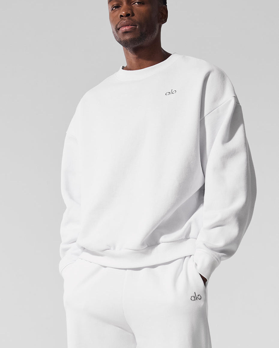Accolade Crew Neck Pullover - White