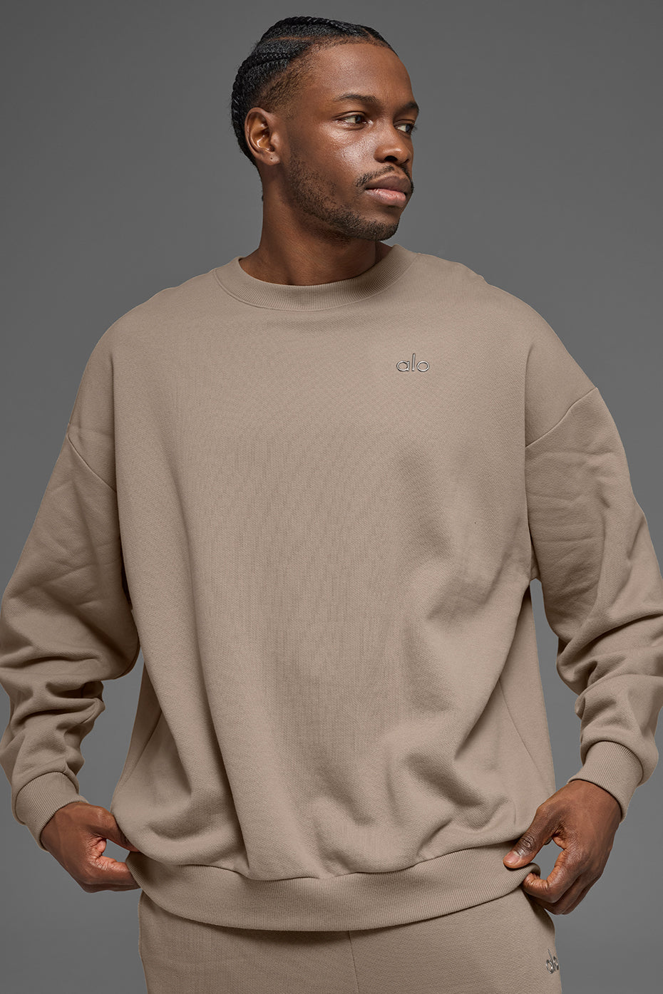 Accolade Crew Neck Pullover - Gravel