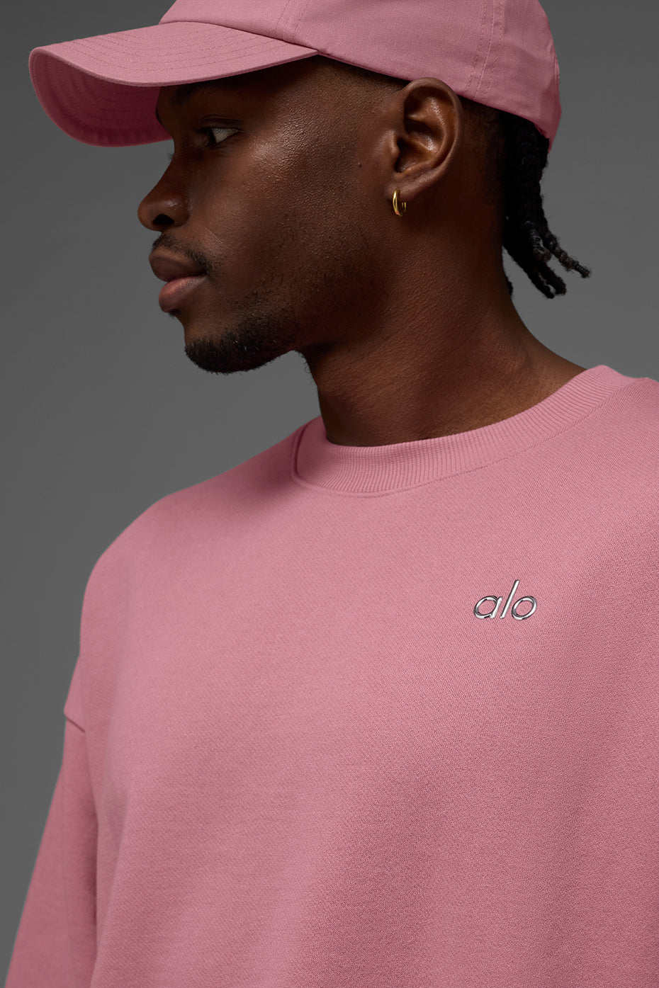 Accolade Crew Neck Pullover - Pink Wild Rose