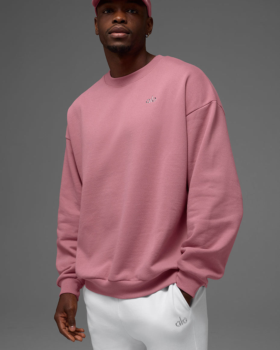 Accolade Crew Neck Pullover - Pink Wild Rose