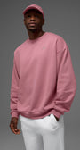 Accolade Crew Neck Pullover - Pink Wild Rose