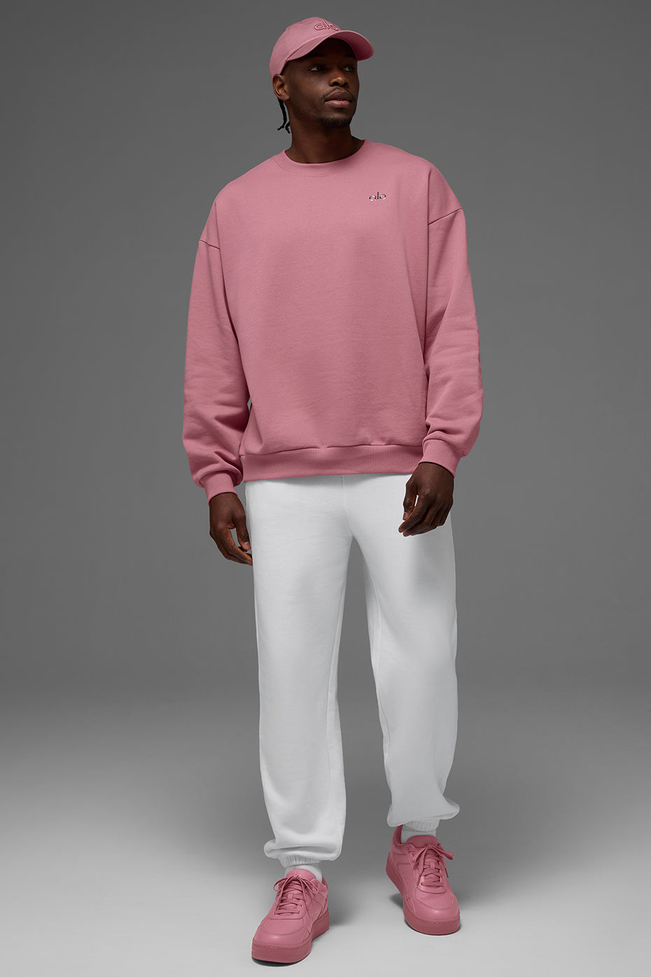 Accolade Crew Neck Pullover - Pink Wild Rose