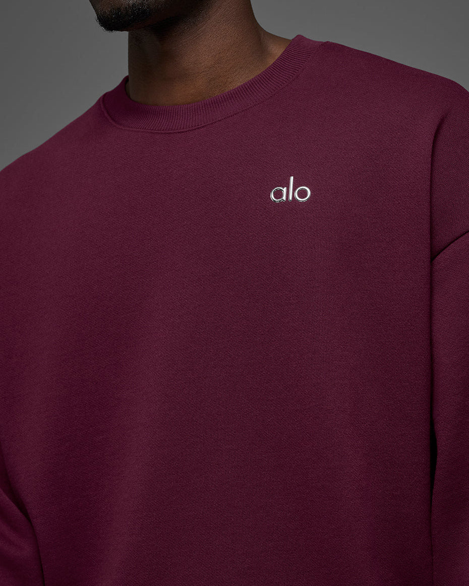 Accolade Crew Neck Pullover - Burgundy