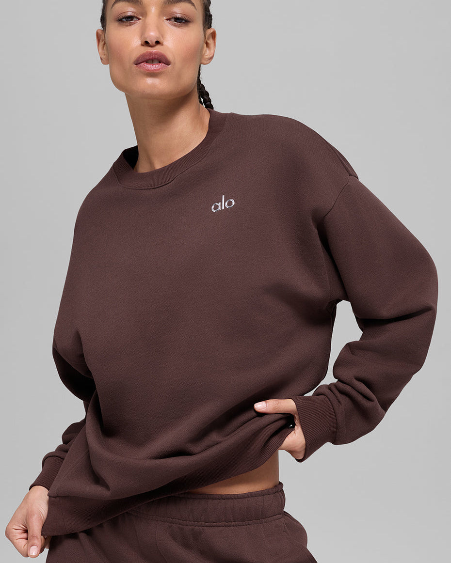 Accolade Crew Neck Pullover - Brownstone