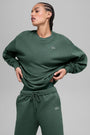 Accolade Crew Neck Pullover - Clover Green