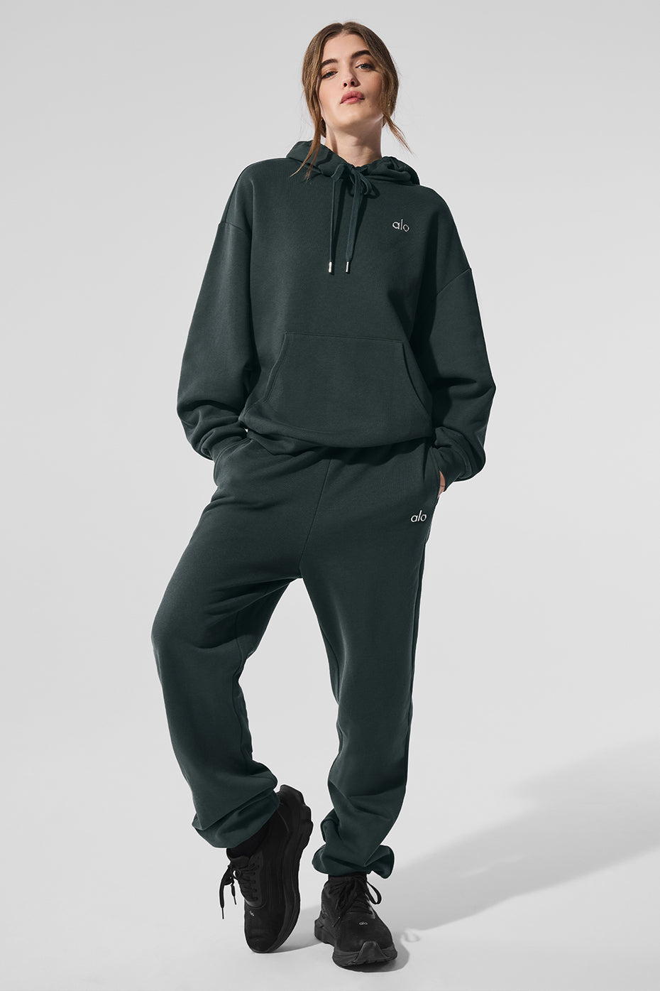 Accolade Hoodie - Charcoal Green