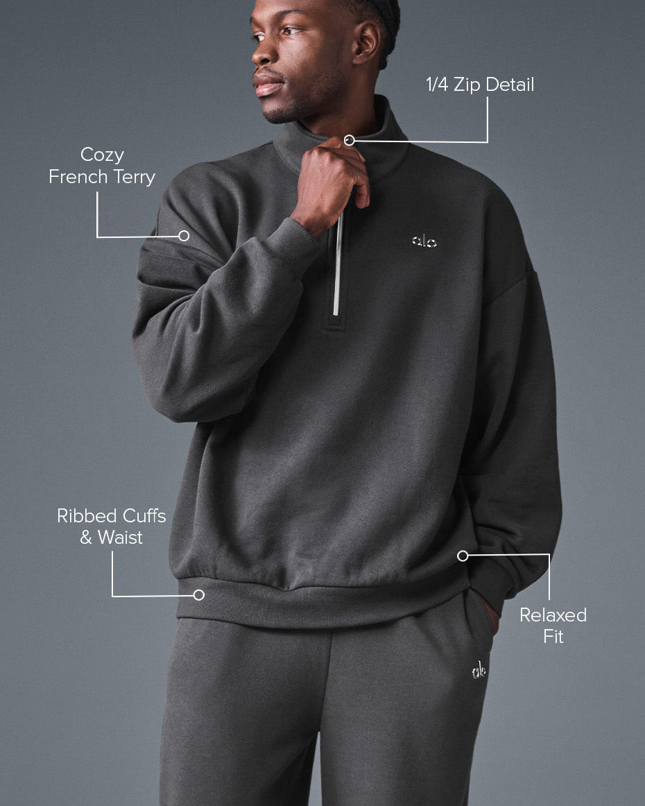 Accolade 1/4 Zip Pullover - Anthracite