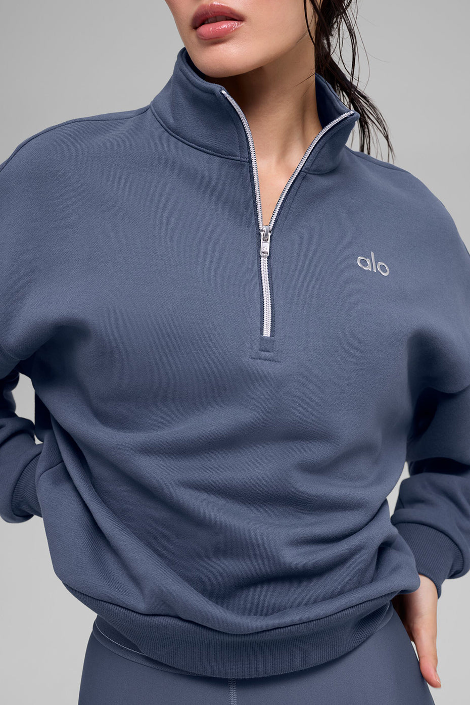Accolade 1/4 Zip Pullover - Bluestone