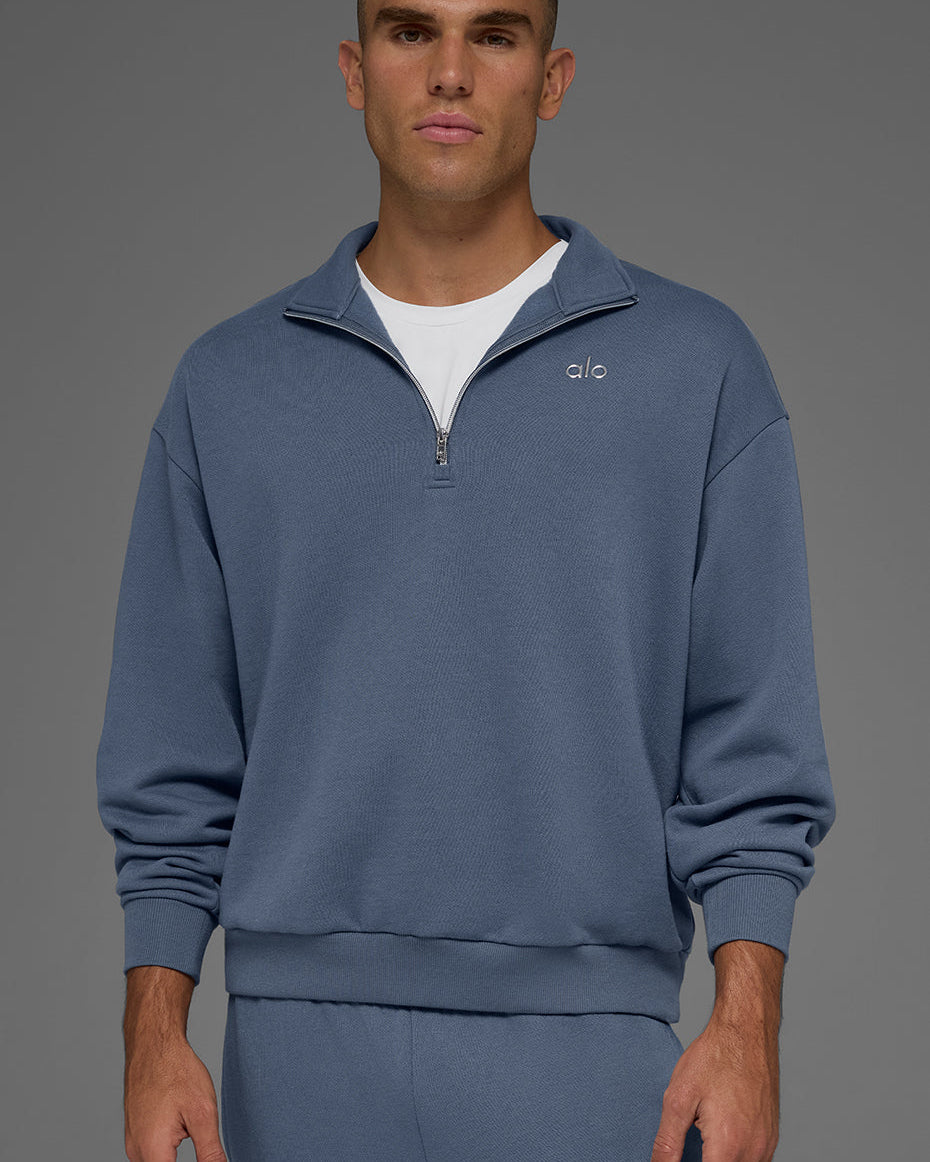 Accolade 1/4 Zip Pullover - Bluestone