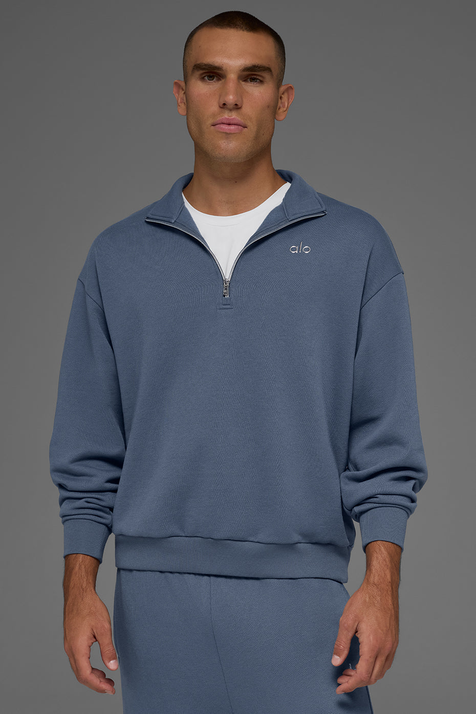 Accolade 1/4 Zip Pullover - Bluestone