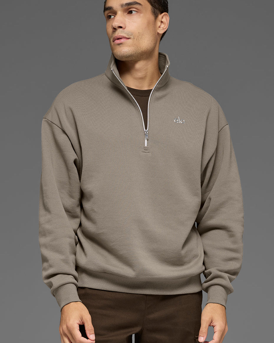 Accolade 1/4 Zip Pullover - Light Cocoa