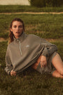 Accolade 1/4 Zip Pullover - Light Cocoa