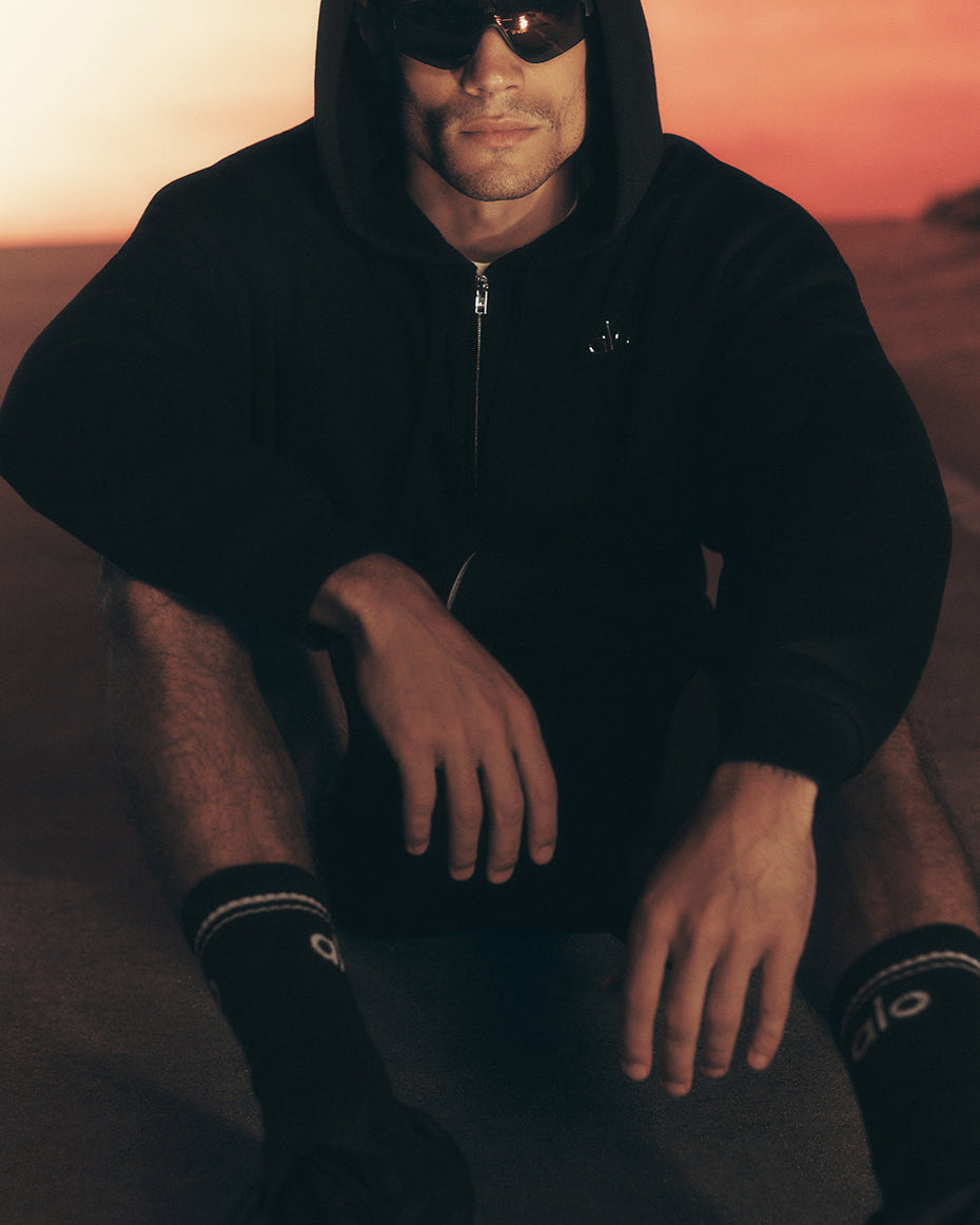 Accolade Full Zip Hoodie - Black